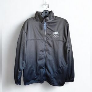 USA Olympics Black Zipup Sweatshirt